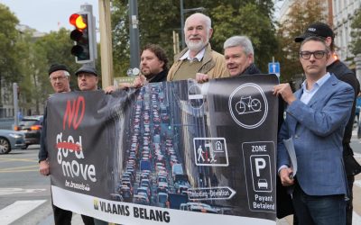 Le Vlaams Belang Bruxellois distribue des balles antistress contre Good Move
