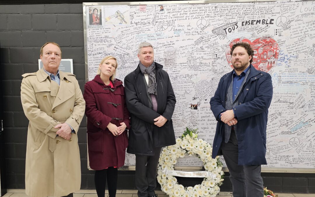 Le Vlaams Belang commémore les victimes des attentats du 22 mars 2016